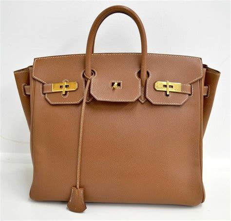 hermes birkin brown gold|authentic hermes birkin handbag.